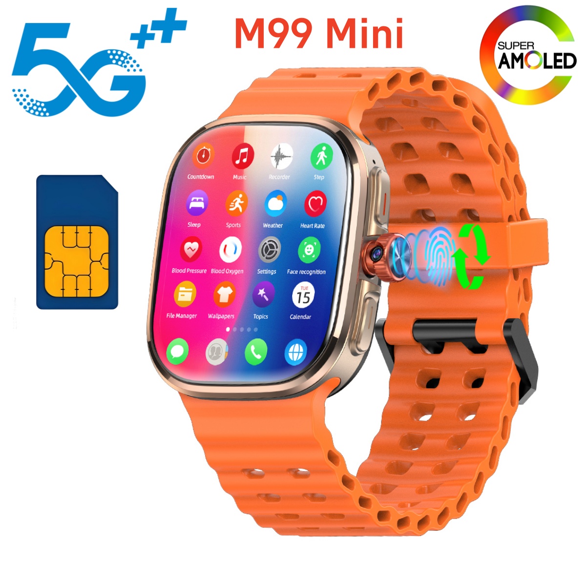 Smartwatch Faces - M99 미니 스마트워치 5G 안드로이드 13.0