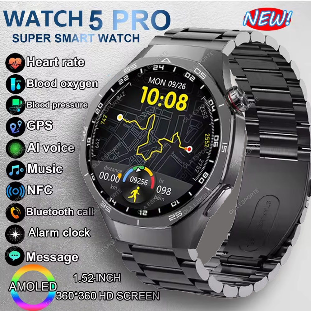 Smartwatch Store - 뉴 워치 5 프로 스마트워치 1.53인치