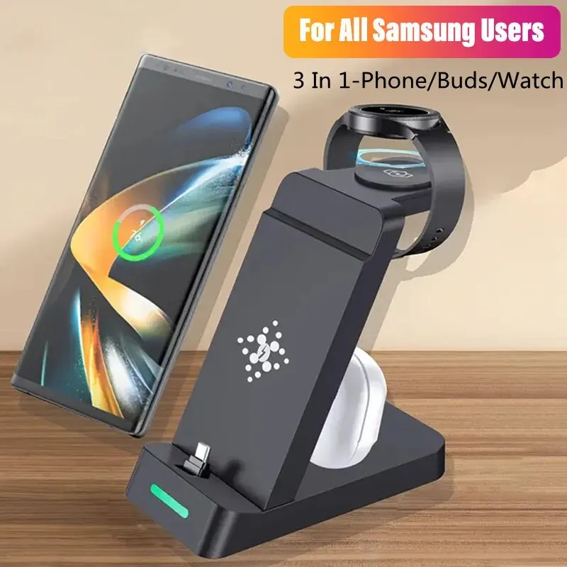 Wireless Charger Watch - 삼성 S24 S23 S22 노트 Z