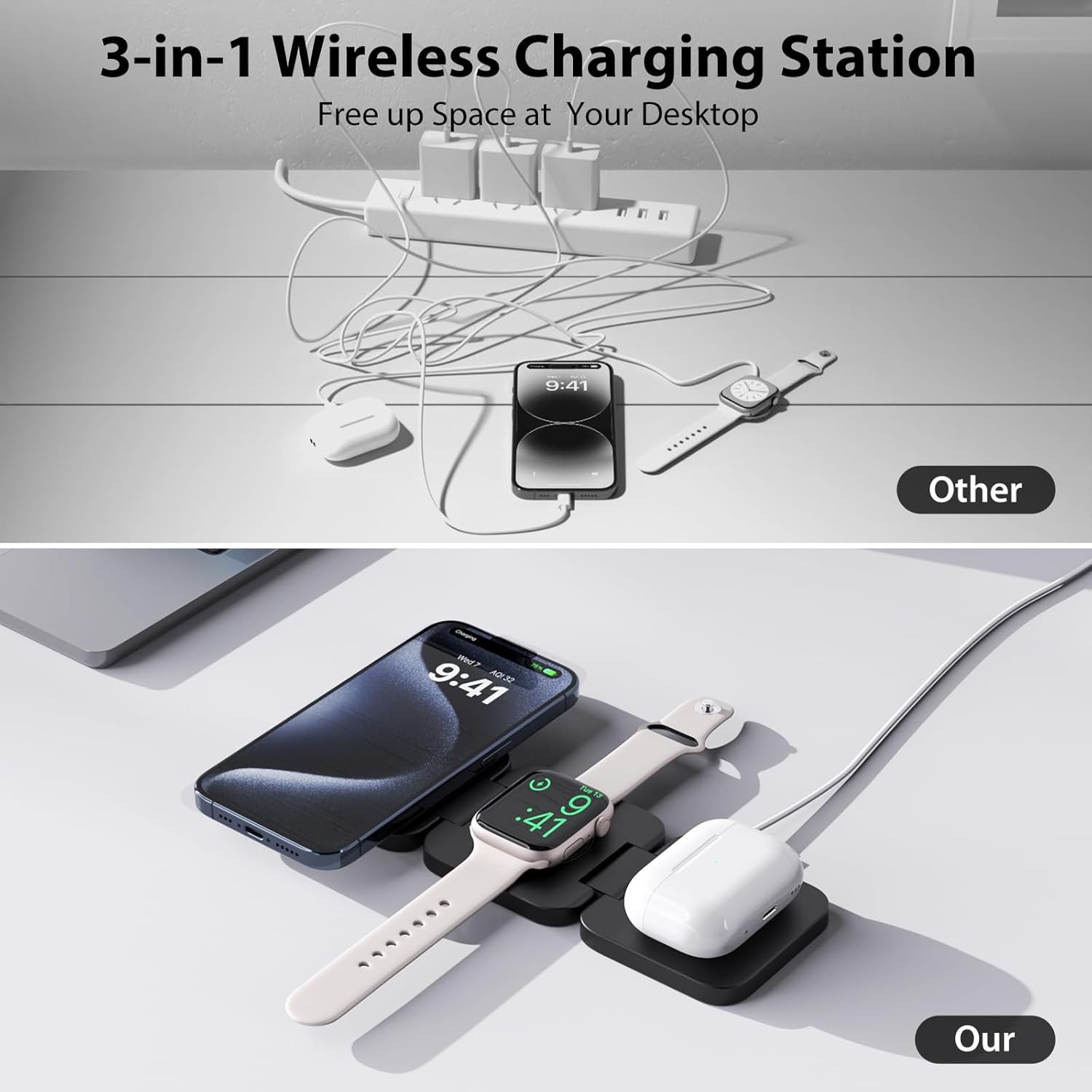 아이폰 16/15/14/13/12, 애플워치 10/9/ - Wireless Charger Watch 리뷰 및 가격
