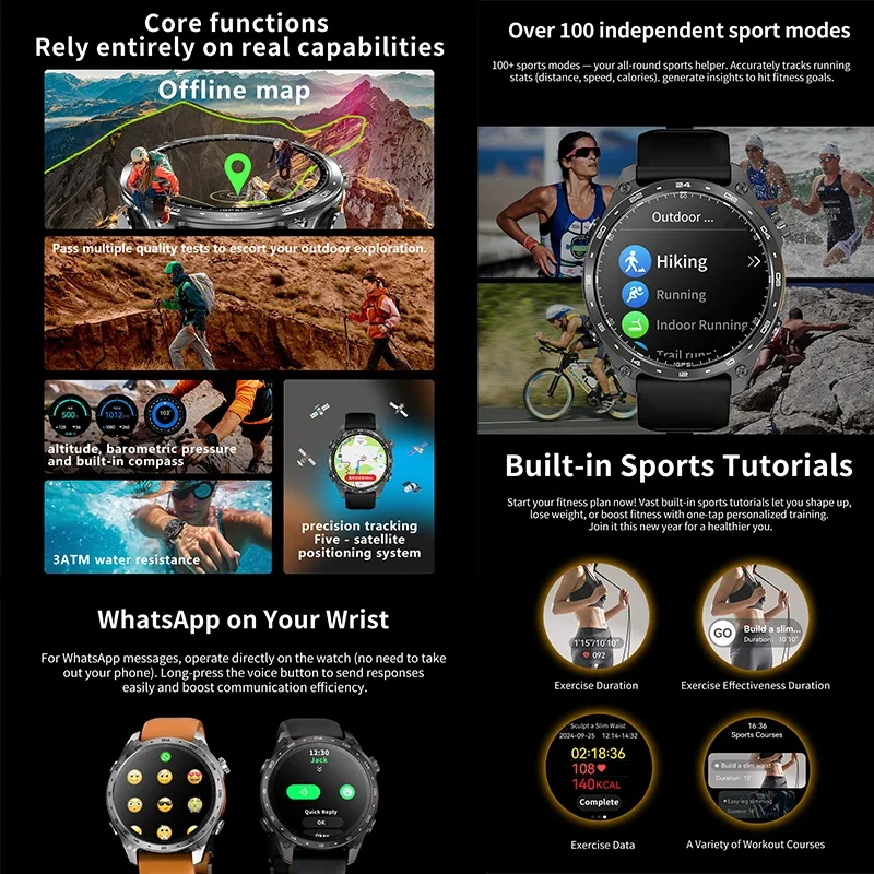 2026년 신형 남성 스마트 워치 내장 GPS 지도 B - Smartwatch Store 리뷰 및 가격