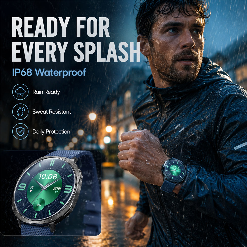 새로운 스마트워치, 피트니스 추적, 음성 비서, IP6 - Smartwatch Store 리뷰 및 가격