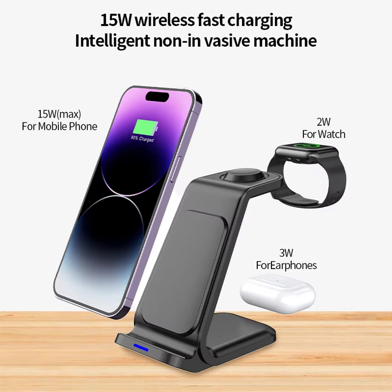 15W 3 in 1 무선 충전 스탠드 독 아이폰 삼성  - Wireless Charger Watch 리뷰 및 가격